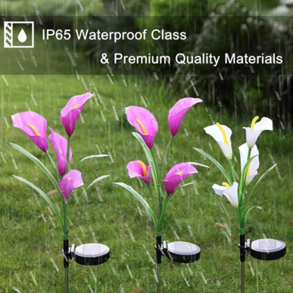 Artificial Lily Solar Garden Lights waterproof