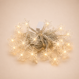 LED Snowflake Christmas String Lights
