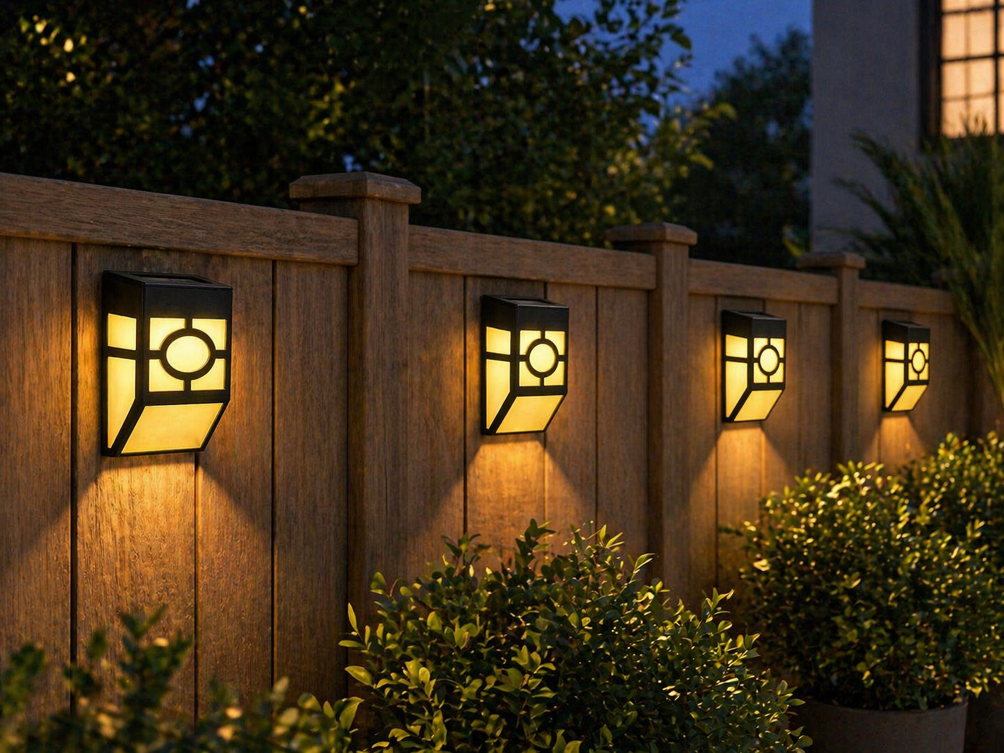 Retro LED Garden Wall Lamp Fence