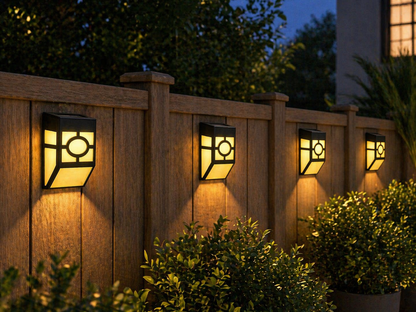 Retro LED Garden Wall Lamp Fence