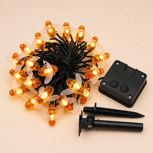 Solar Bee Fairy Lights Outdoor