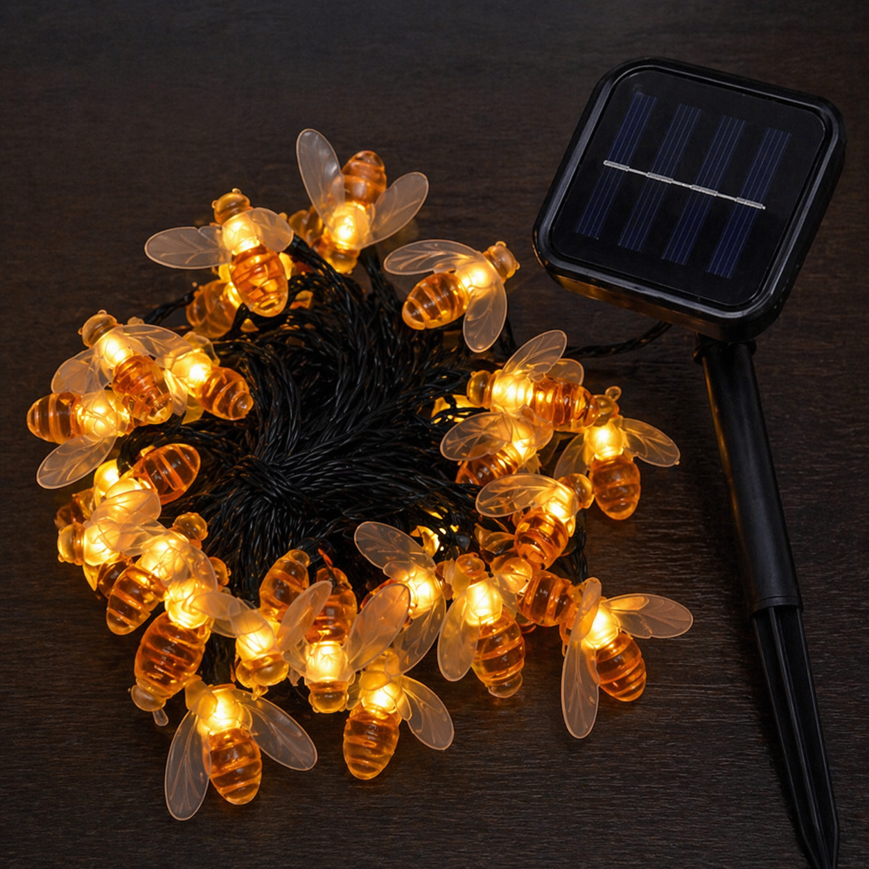 Solar Bee Fairy Lights Outdoor Lifestyle