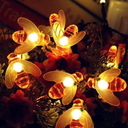 Solar Bee Fairy Lights Outdoor Lifestyle 2