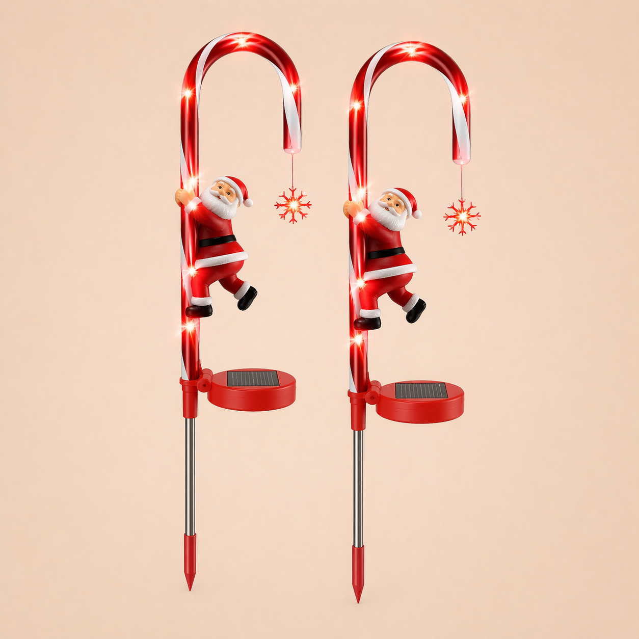 Solar Candy Cane Lights Outdoor