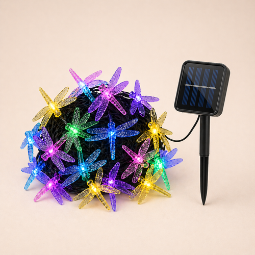 Solar Dragonfly Fairy Lights Outdoor