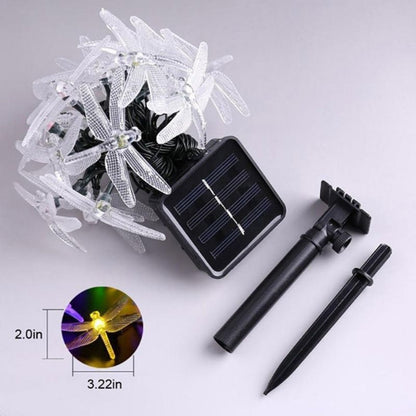 Solar Dragonfly Fairy Lights Outdoor Size
