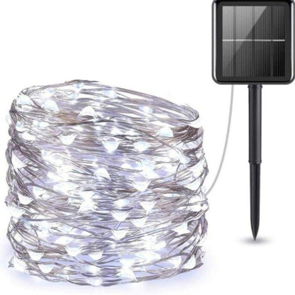 Solar Fairy Lights Outdoor White