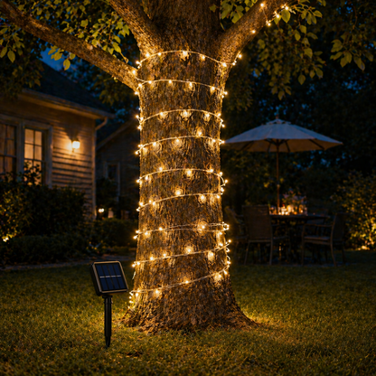 Solar Fairy Lights Outdoor tree