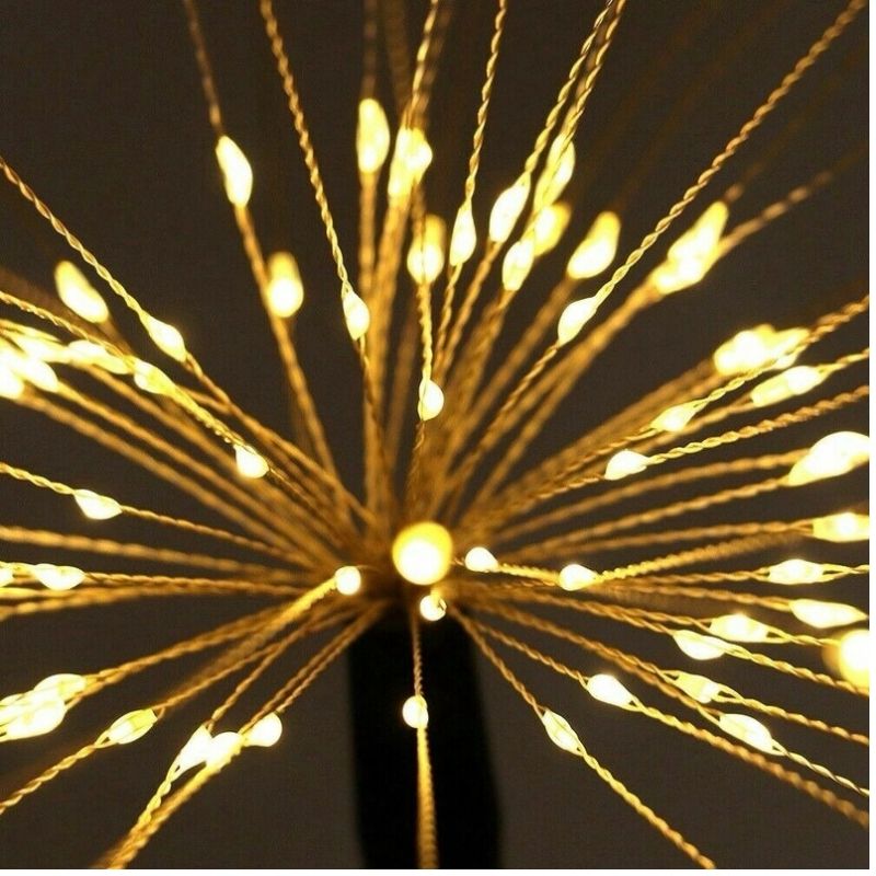 Solar Firework Lights Outdoor yellow 