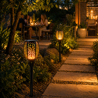 Solar Flame Torch Lights Outdoor Lifestyle