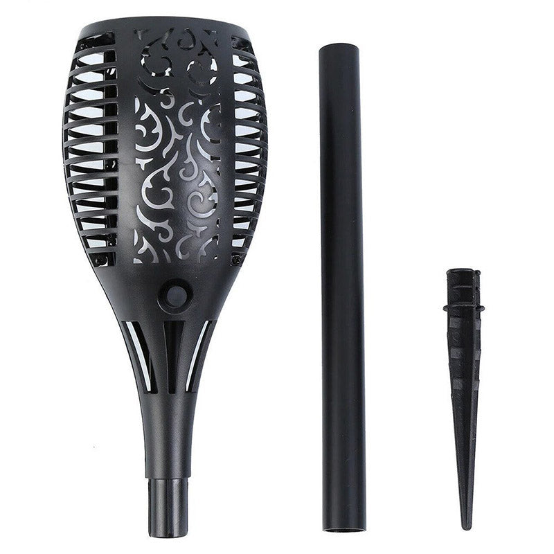 Solar Flame Torch Lights Outdoor Lifestyle Black and White