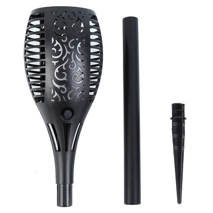 Solar Flame Torch Lights Outdoor Lifestyle Black and White