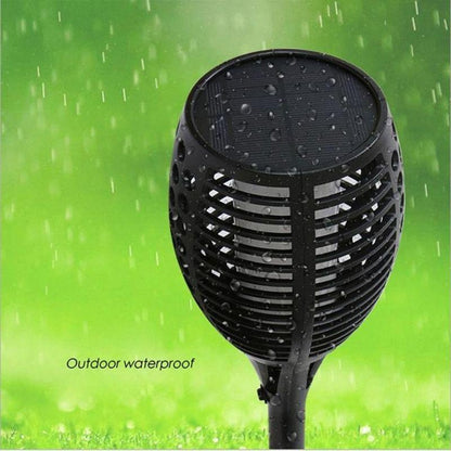 Solar Flame Torch Lights Outdoor Waterproof