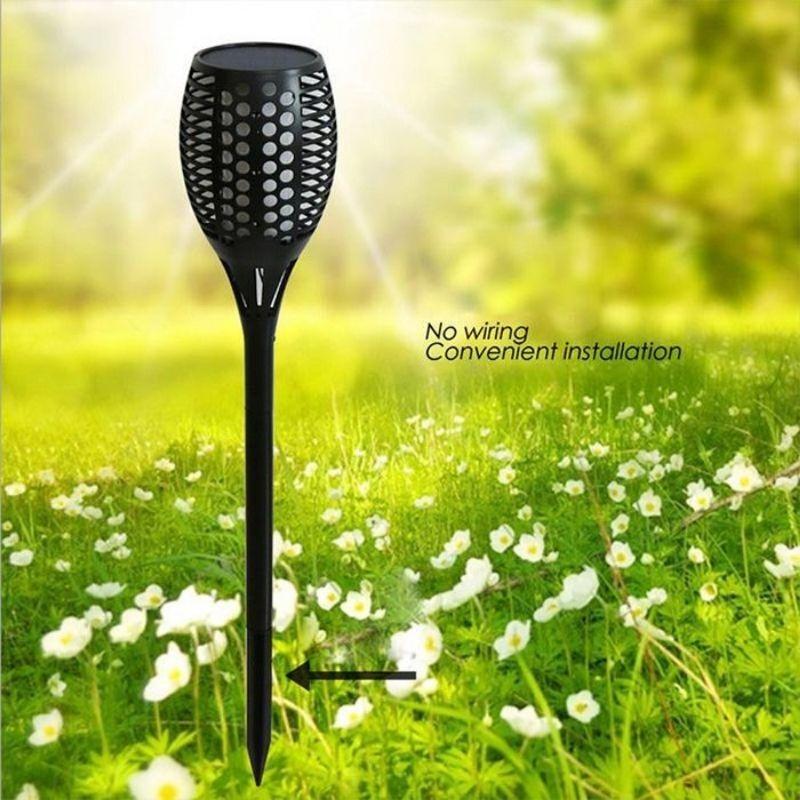 Solar Flame Torch Lights Outdoor features