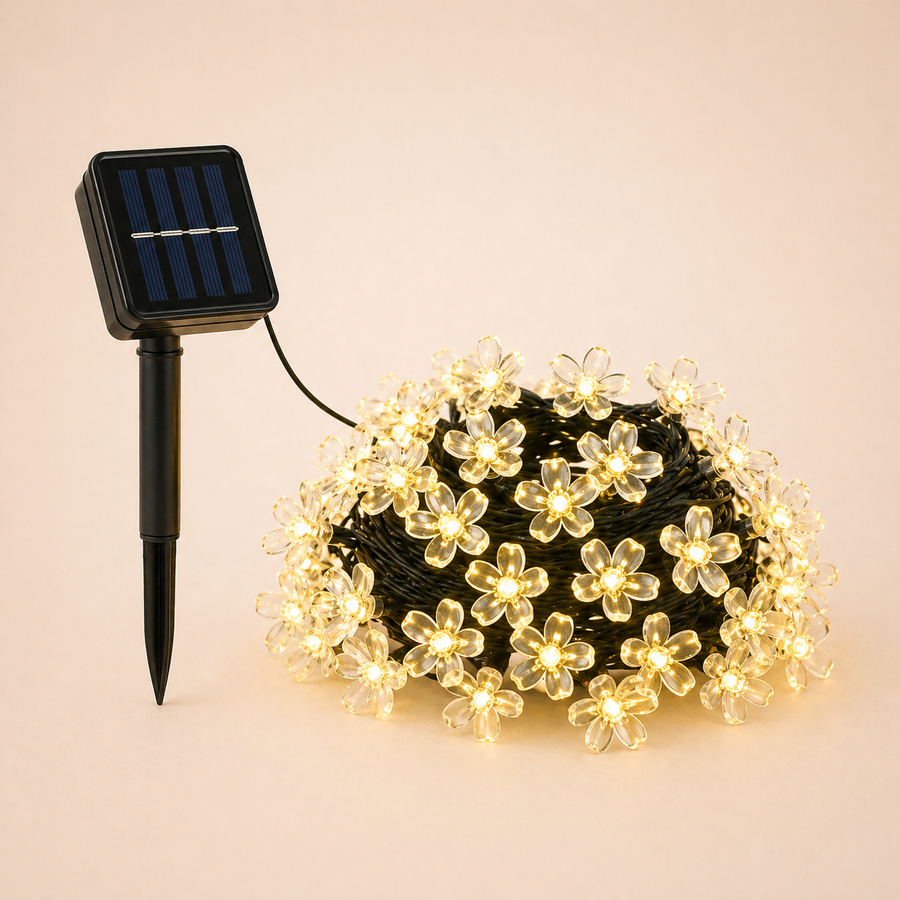 Solar Flower Fairy String Lights