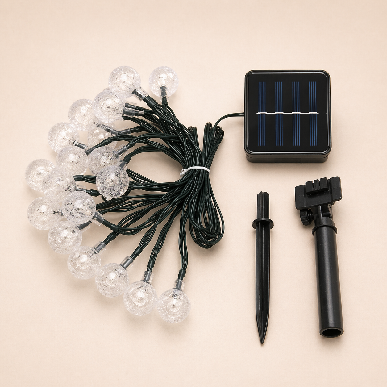 Solar Globe String Lights Outdoor