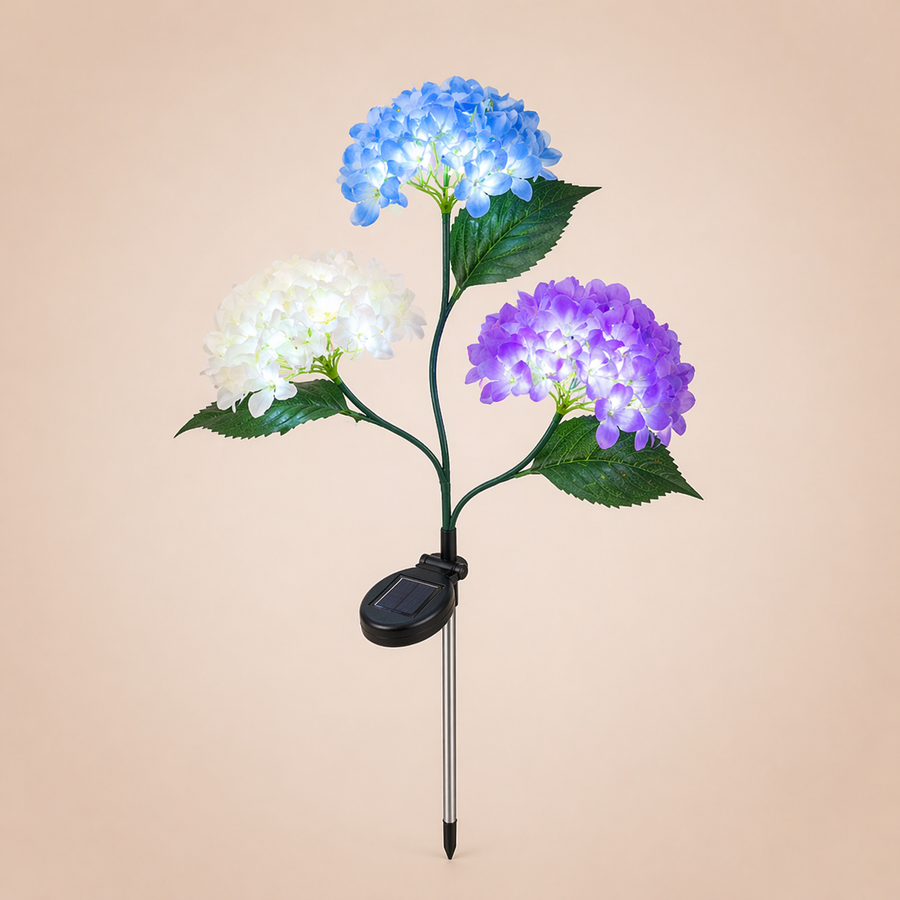 Solar Hydrangea Garden Lights