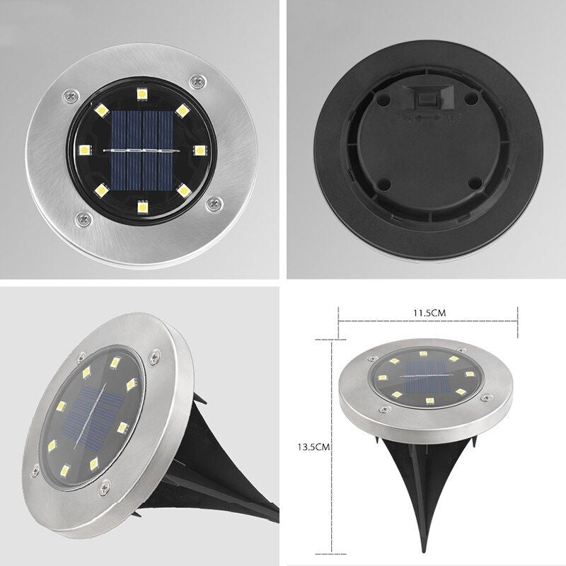 Solar Inground Lights Outdoor Size