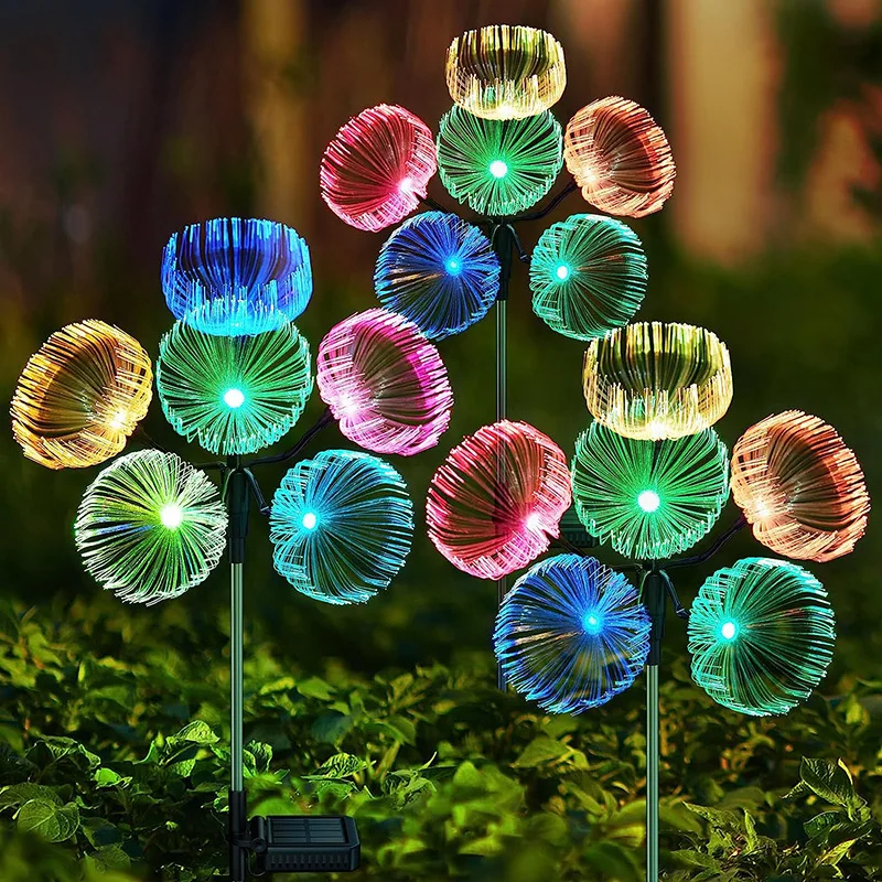 Solar Jellyfish Garden Lights on grass