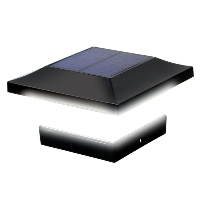 Solar LED Post Deck Cap Light Fence White