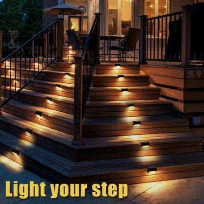 Solar LED Stair Lights Outdoor stairs