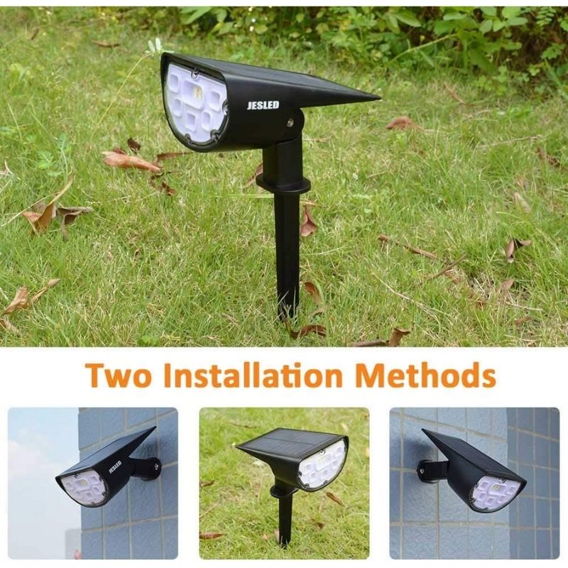 Solar Landscape Spotlights Outdoor Installation
