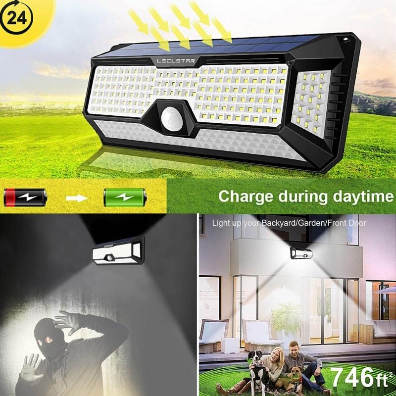 Solar Motion Sensor Light 180 LED Solar
