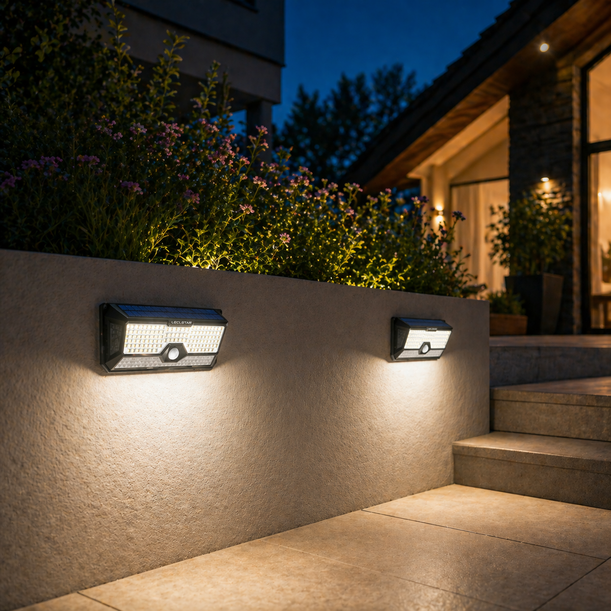 Solar Motion Sensor Light 180 LED White Editorial