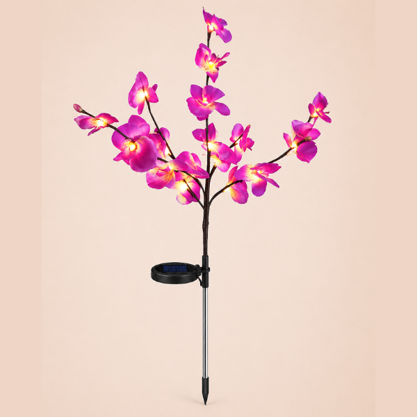 Solar Orchid Garden Lights
