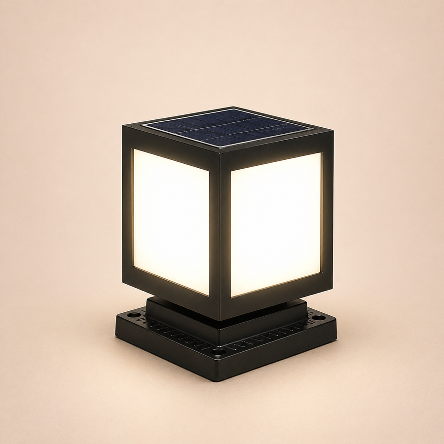 Solar Pillar Square Light