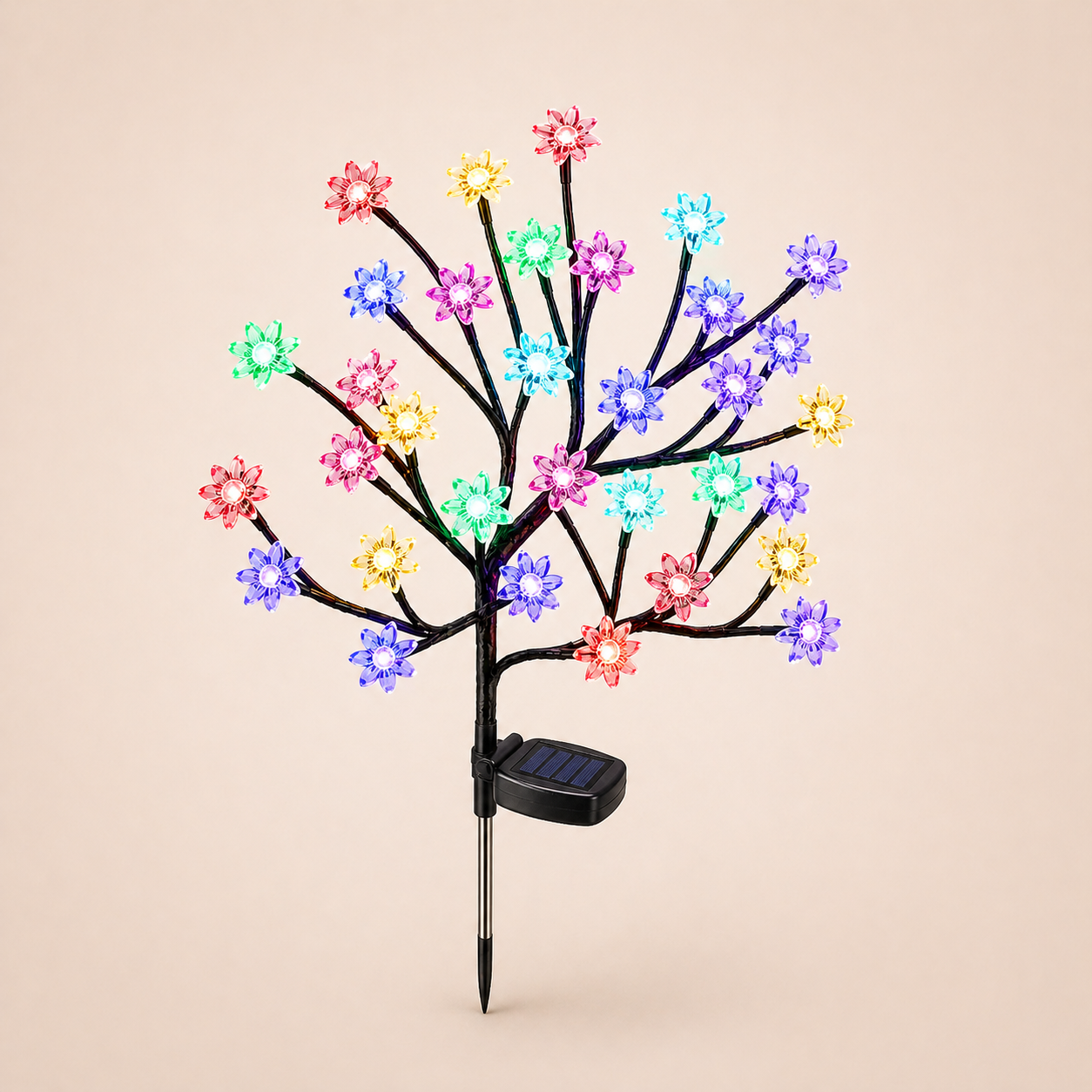 Solar Powered Flower Garden Lights
