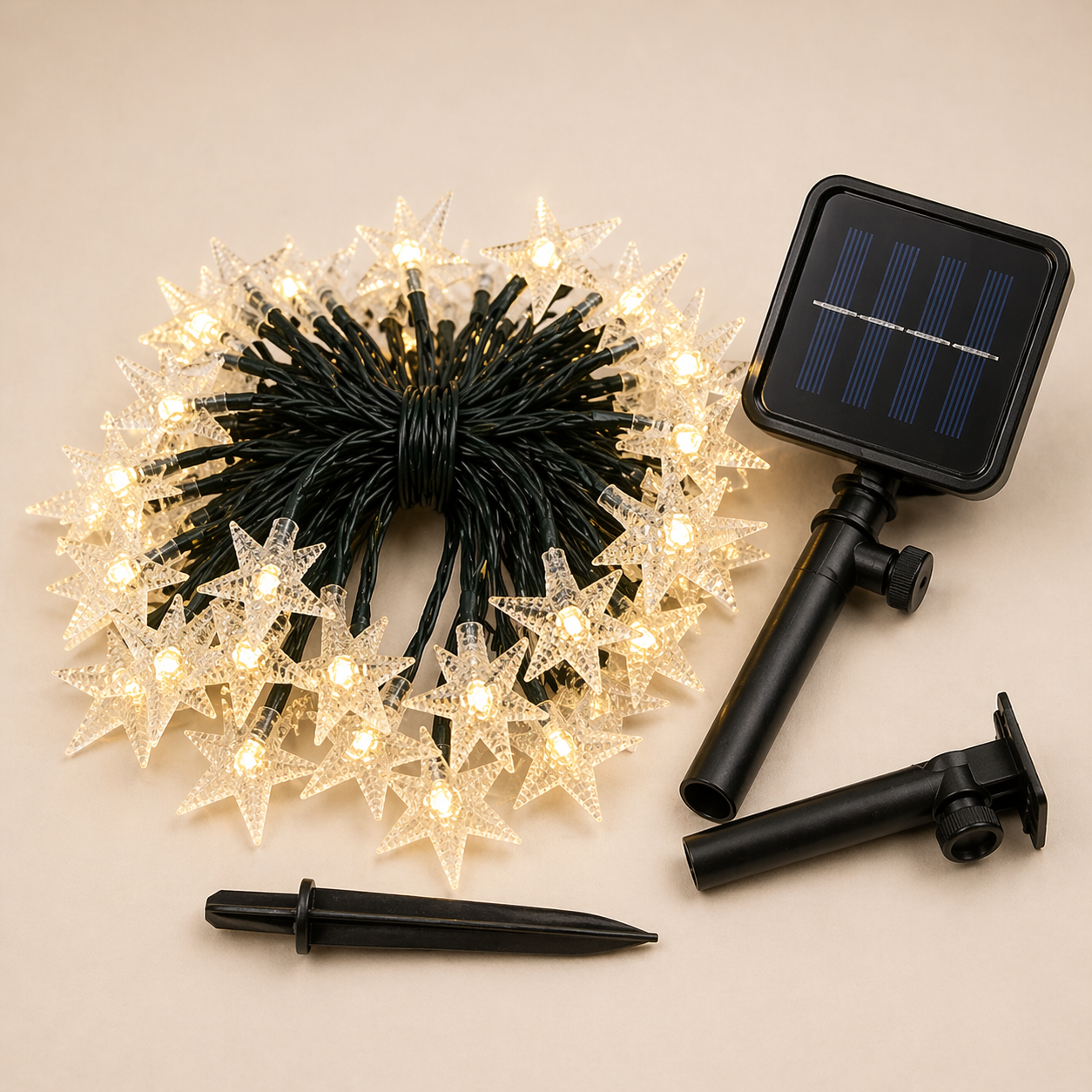 Solar Star Fairy Lights Outdoor