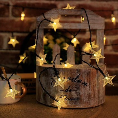 Solar Star Fairy Lights Outdoor Decor