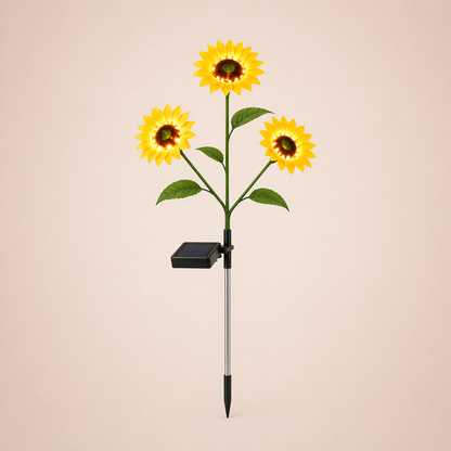 Solar Sunflower Garden Lights