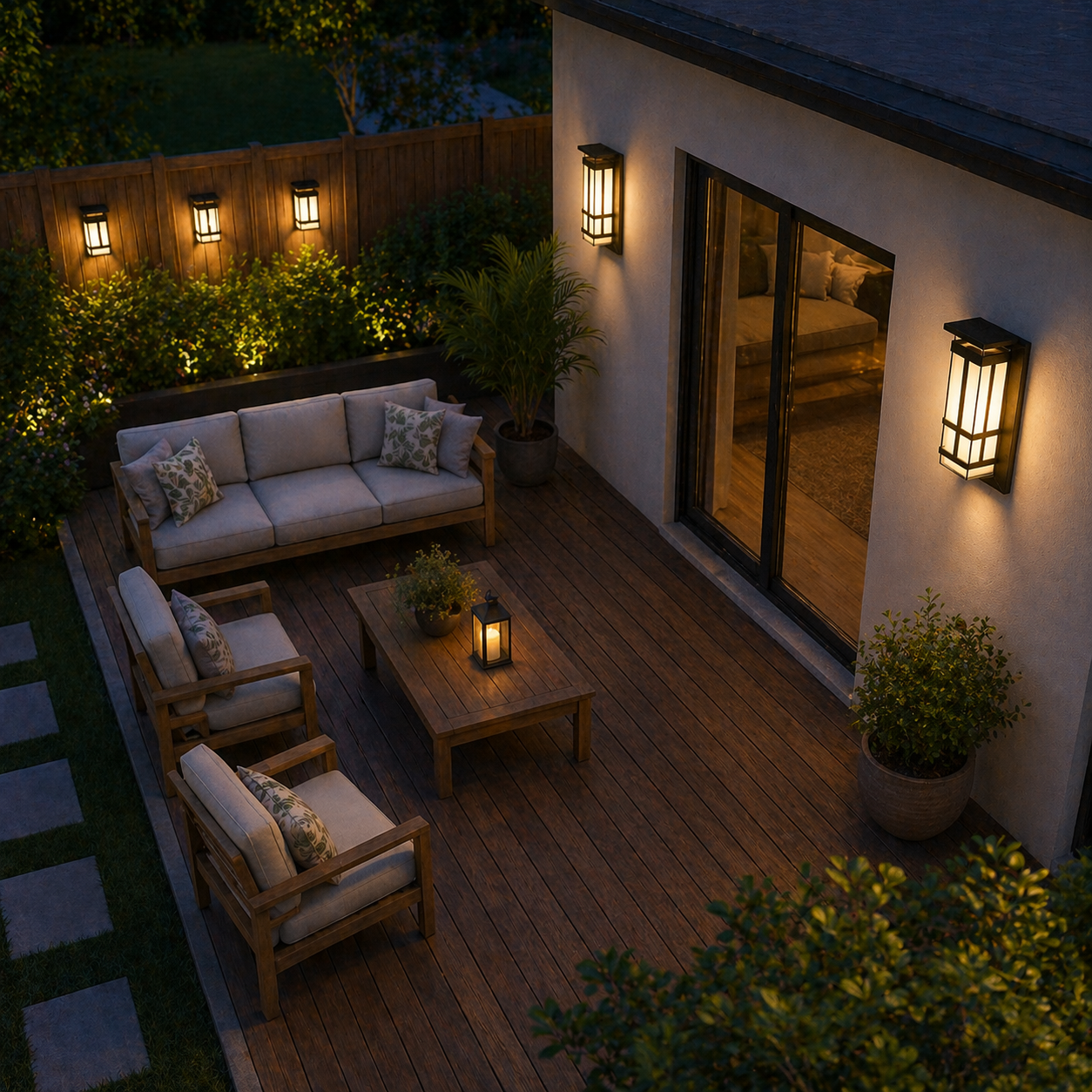 Solar Wall Light Outdoor Waterproof Arial