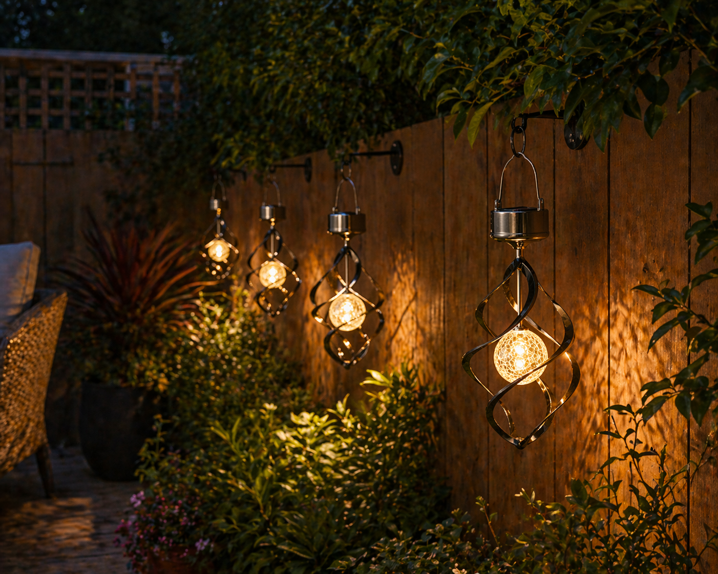 Solar Wind Chime Lights multicolor stack Lifestyle