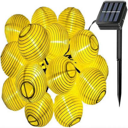 Waterproof Lantern Solar String Lights Color White